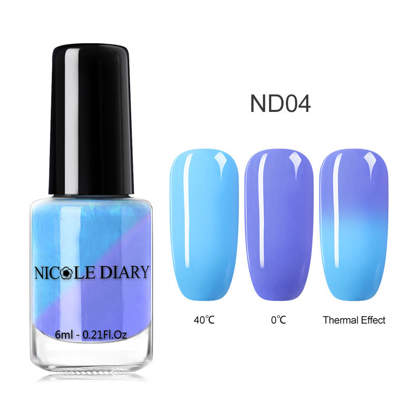 Peelable Glitter Nail Polish Color-changing