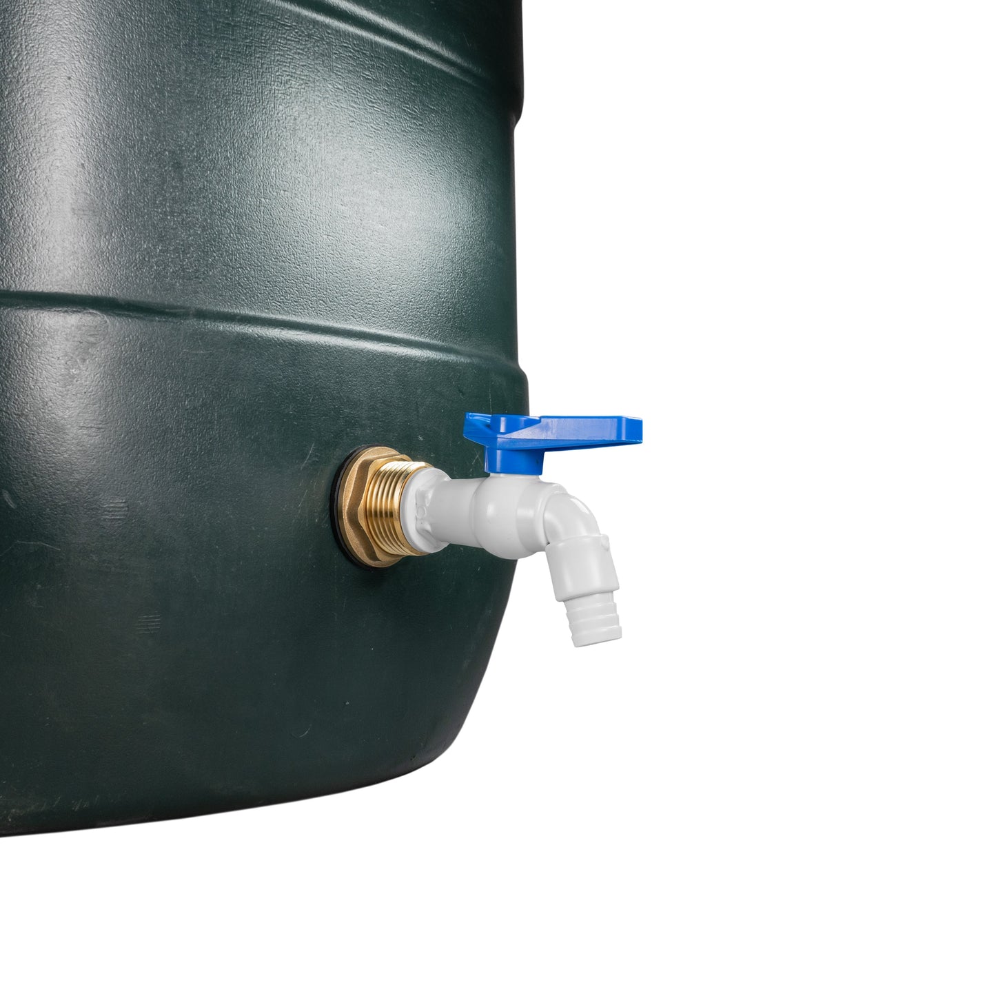 Water Butt Brass Kit 1" with White PVC Tap-4