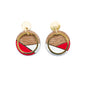Conture Recycled Wood Gold Plated Earrings (4 Colours Available)