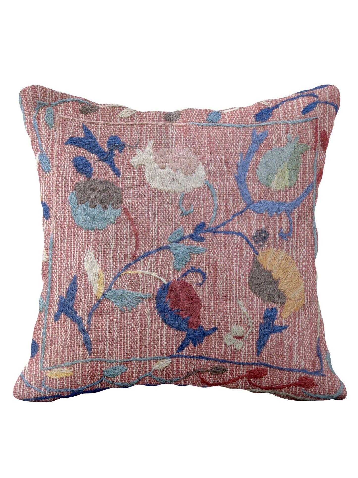 Suzani Hand Embroidered Cushion Cover - 45 x 45 cm