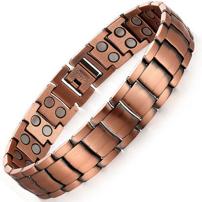 Pure Copper Fully Magnetic Bracelet For Arthritis Relief Remove Tool Gift Boxed