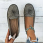 Women's Round Head Loafers Fashion Non-slip Soft Comfortable Flats Shoes