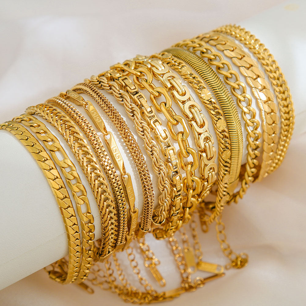 Stainless Steel Chain Bracelet High-end Womens Jewelry