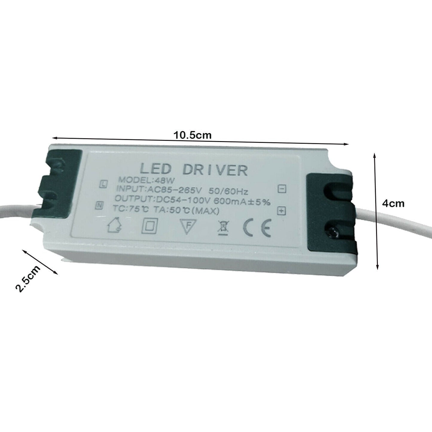 24W/48W 600mA LED Driver High Power DC Connector transformer~1061