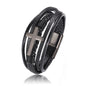 Men's multi-layer braided leather bracelet