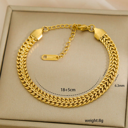 Stainless Steel Chain Bracelet High-end Womens Jewelry