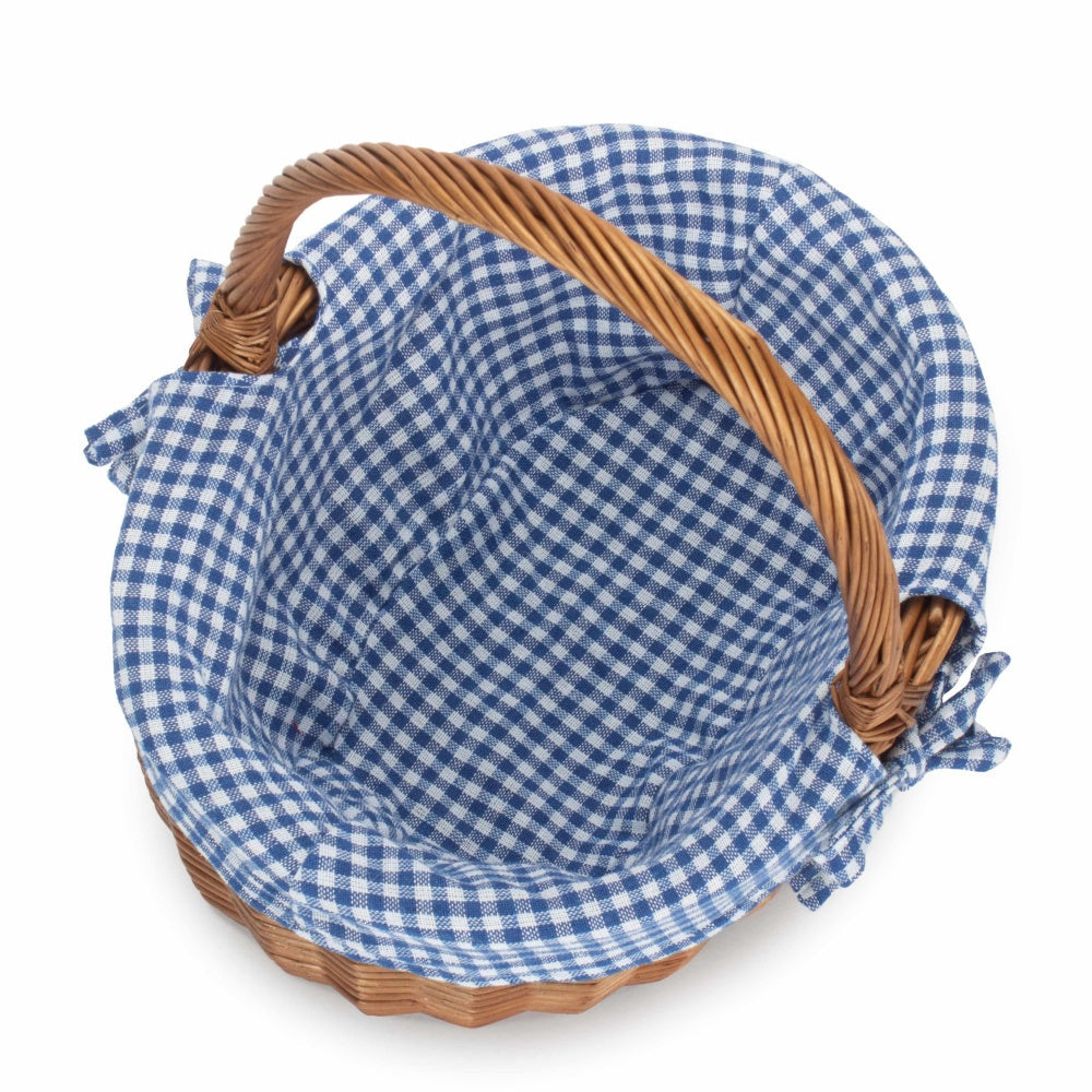 Double Steamed Oval Wicker Shopping Basket-4