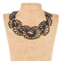 Violets Upcycled Statement Vegan Flower Necklace