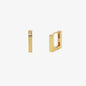 Block Square Huggie earrings-0