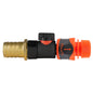 25mm Brass Barb with BSPF-Quick Connect Valve & Hose Connector Lock-0
