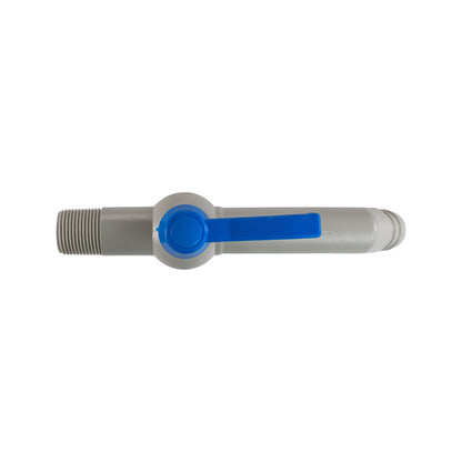 45 Degree PP Barbed Lever Tap, 1" BSP + PTFE