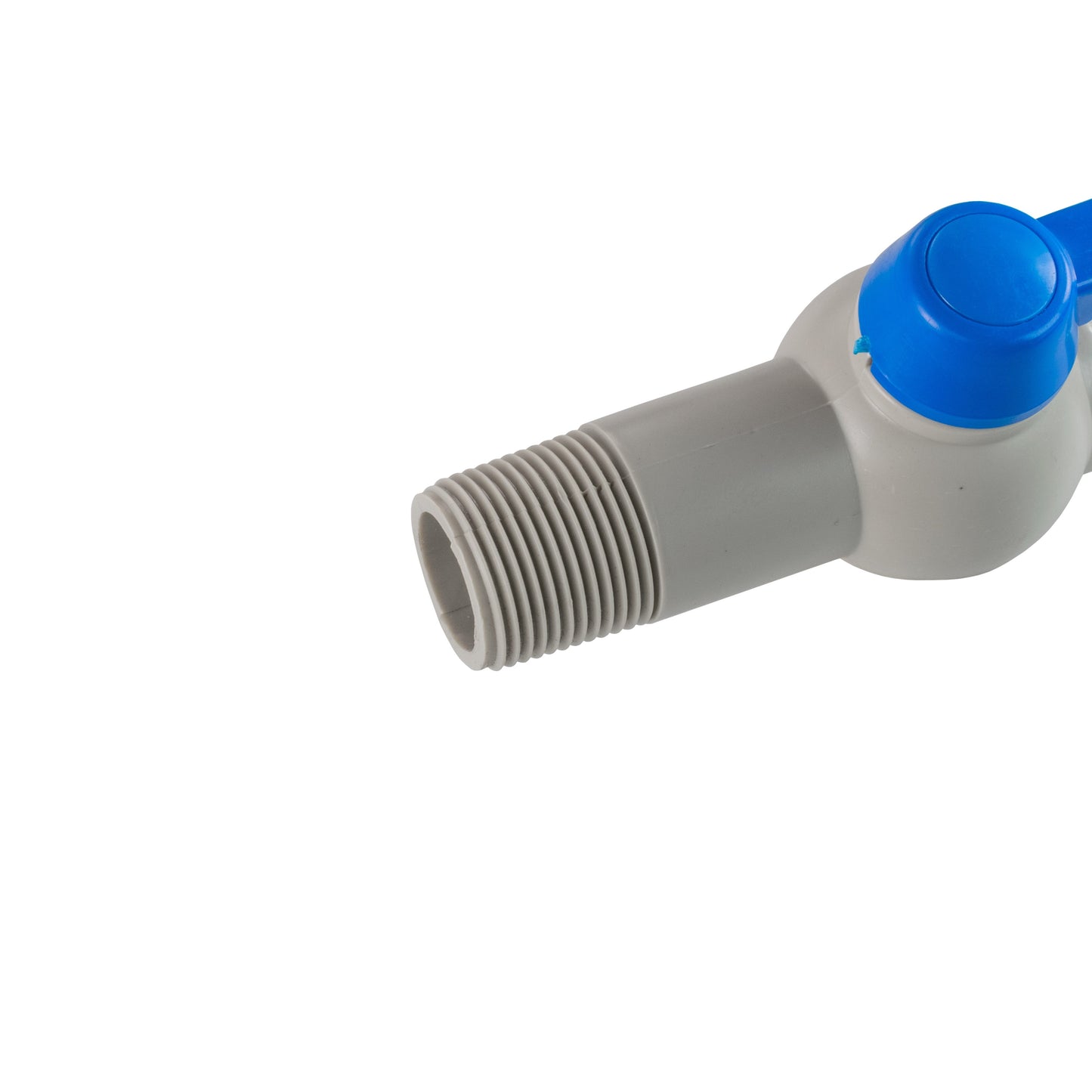 45 Degree PP Barbed Lever Tap, 1" BSP + PTFE