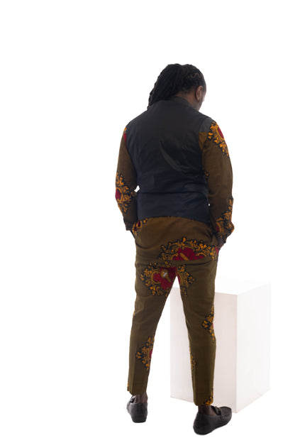 African Fashion Ankara Print Waistcoat