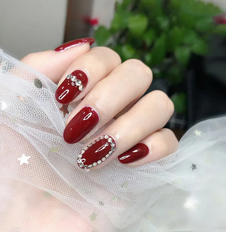 Medium Long Acrylic Fake Nails