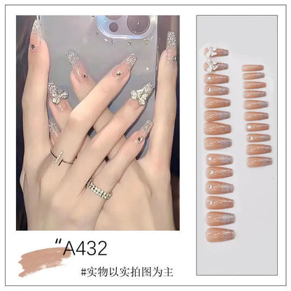 Medium Long Acrylic Fake Nails