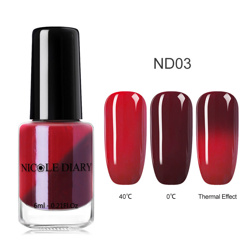 Peelable Glitter Nail Polish Color-changing