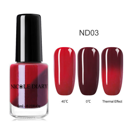 Peelable Glitter Nail Polish Color-changing
