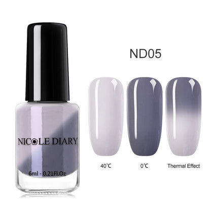 Peelable Glitter Nail Polish Color-changing