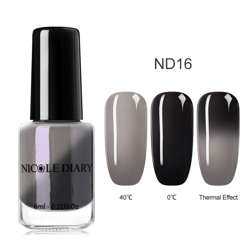 Peelable Glitter Nail Polish Color-changing