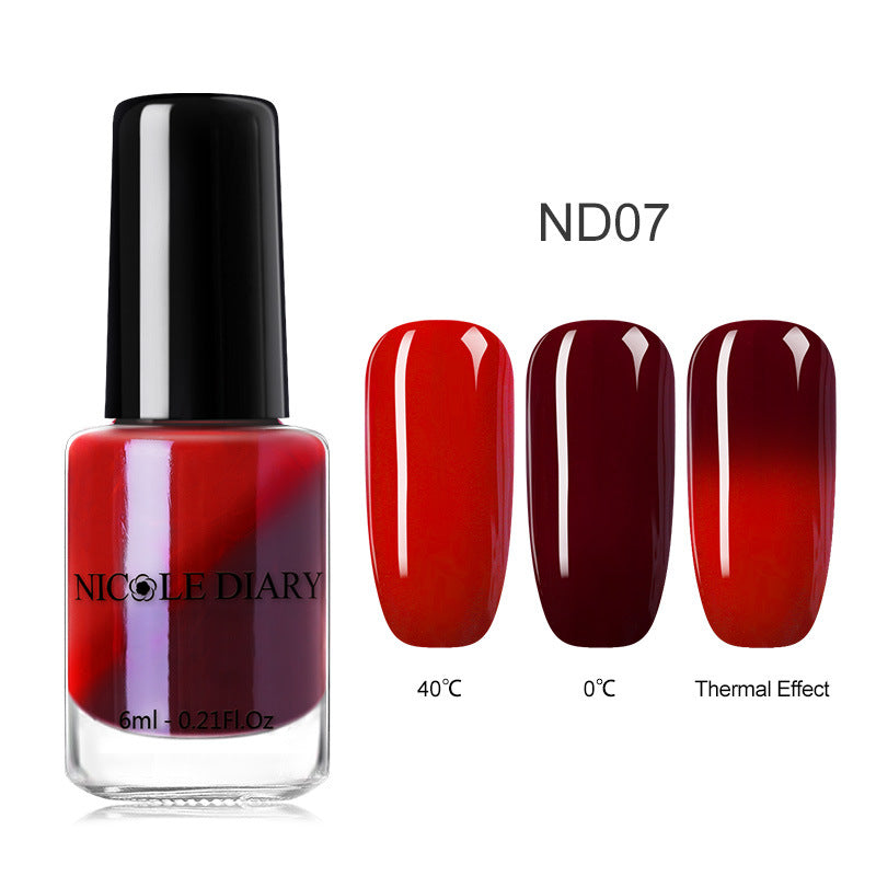 Peelable Glitter Nail Polish Color-changing