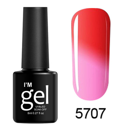 Peelable Glitter Nail Polish Color-changing