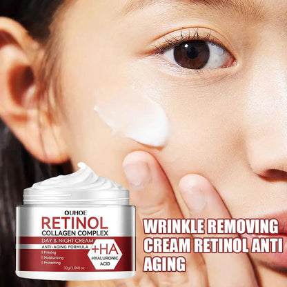 3pcs/set Retinol Wrinkle Remover Face Cream Firming Lifting Anti Aging Fade Fine Lines Moisturizing Whitening Repair Skin Cream