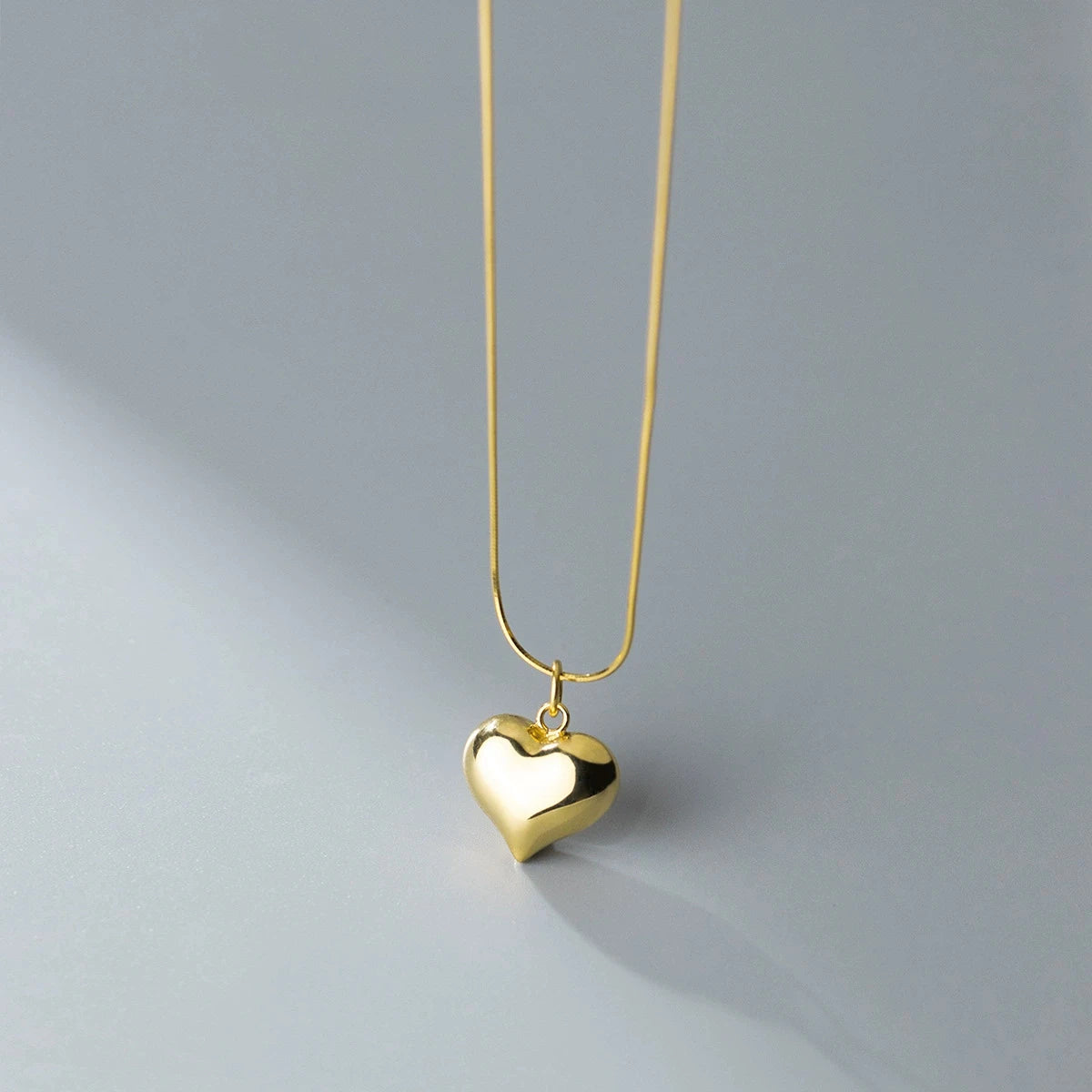 MODIAN Classic 925 Sterling Silver Romantic Heart  Chain Link Pendant Necklaces for Women Fine Jewelry Valentine's Day Gifts