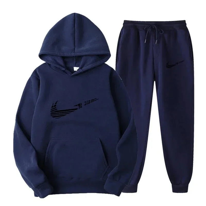 Men's and women's all-purpose sportswear with hooded sweatshirt for outdoor training, jogging, fashionable and casual, comfortab