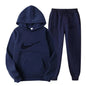 Men's and women's all-purpose sportswear with hooded sweatshirt for outdoor training, jogging, fashionable and casual, comfortab