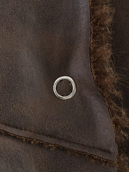 HH Women 2025 Winter New Fashion Versatile Fur One-Piece Thickened Jacket Female Personality Temperament Warm Retro Coat Mujer