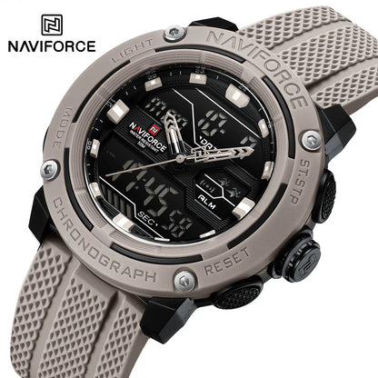 NAVIFORCE Luxury Watch Sport Waterproof Male Clock Date Digital Quartz Men Watch Double Display Wristwatch 2025 New reloj homb