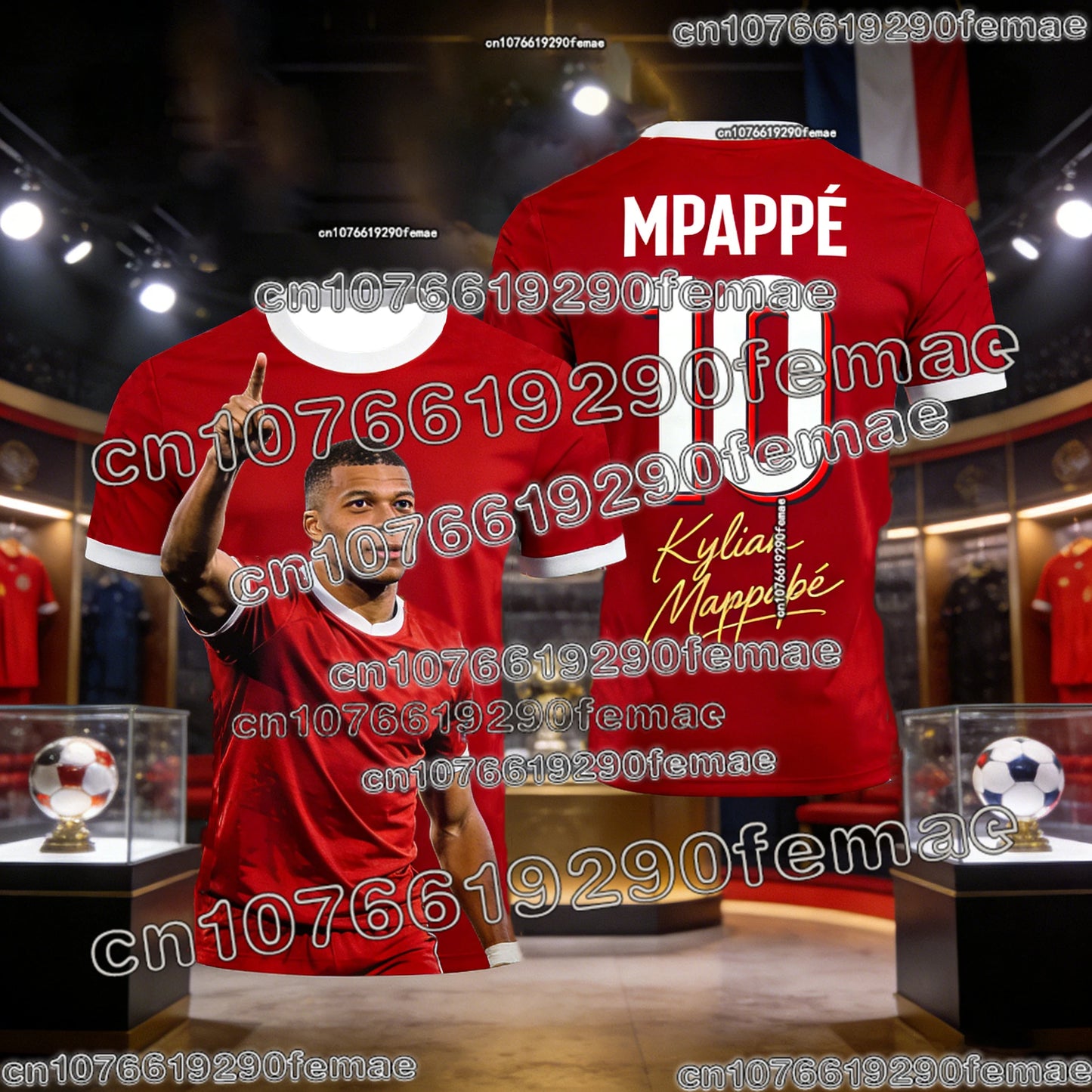 Fashion Mbappé Special Edition Football T-Shirt Quick Dry Outdoor Sports Jersey Breathable for Men Women Kids Daily Wear