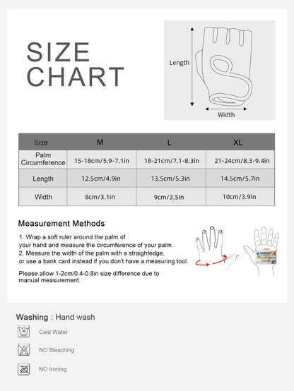 VBOSi Breathable Half Finger Gloves for Gym Exercise Cycling with Anti-slip Dots Palm Protection