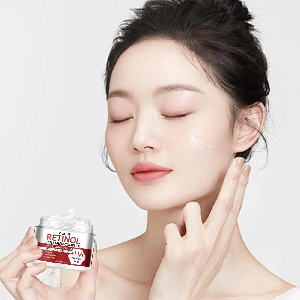 3pcs/set Retinol Wrinkle Remover Face Cream Firming Lifting Anti Aging Fade Fine Lines Moisturizing Whitening Repair Skin Cream