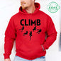 Hoodie Born To Climb, Mountain Hiking Rock Climbing Printed Unisex Sweatshirt Harajuku Hip Hop Hoodie Casual Fashion Streetwear
