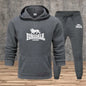 Men's Set Hooded Sweatshirts Sweatpants Autumn Winter Male Daily Casual Sports Jogger Suit 2026 Urban Fashion Hoodies Sportswear
