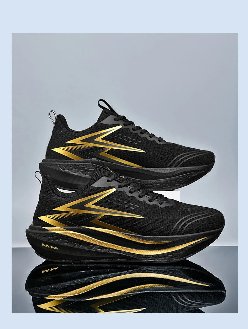 NEW Running Shoes Men Carbon Board Marathon Sports Breathable Lightweight Women's Comfortable Athletic Nonskid Sneakers Casual