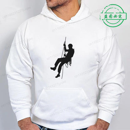 Hoodie Born To Climb, Mountain Hiking Rock Climbing Printed Unisex Sweatshirt Harajuku Hip Hop Hoodie Casual Fashion Streetwear