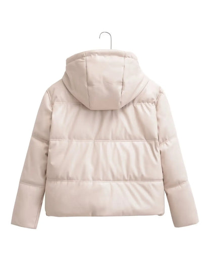 Winter Women's Cold Coat Winter Jackets For Women 2023 Warm Leather PU Parkas Winter Coat Promotion Female Outerwear