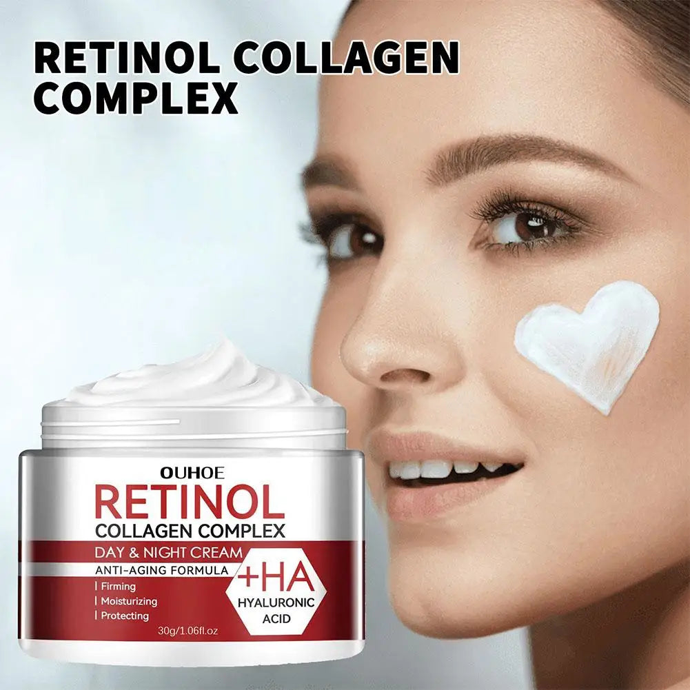3pcs/set Retinol Wrinkle Remover Face Cream Firming Lifting Anti Aging Fade Fine Lines Moisturizing Whitening Repair Skin Cream