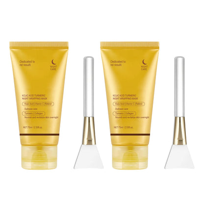 Turmeric Collagen Night Mask Hydrating Moisturizing Brightening Hydrating To Improves Spots Acne Dullness Skin Peel-off Mask