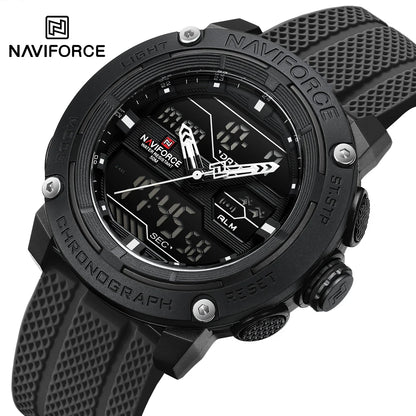 NAVIFORCE Luxury Watch Sport Waterproof Male Clock Date Digital Quartz Men Watch Double Display Wristwatch 2025 New reloj homb