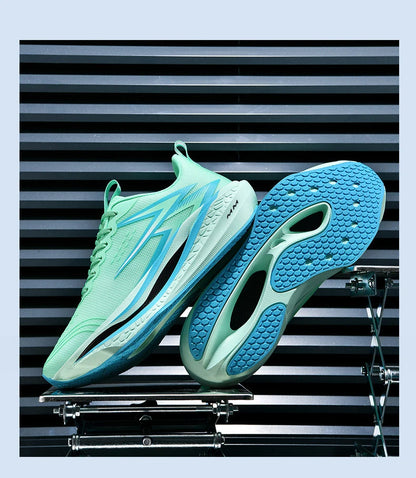 NEW Running Shoes Men Carbon Board Marathon Sports Breathable Lightweight Women's Comfortable Athletic Nonskid Sneakers Casual