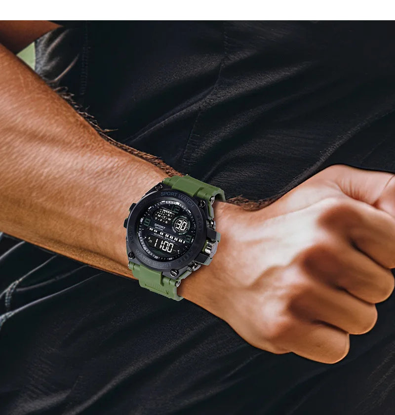 Fashion Sport Electronic Watch Waterproof Stopwatch Man Watches Luminous Alarm Clock Digital Wristwatch