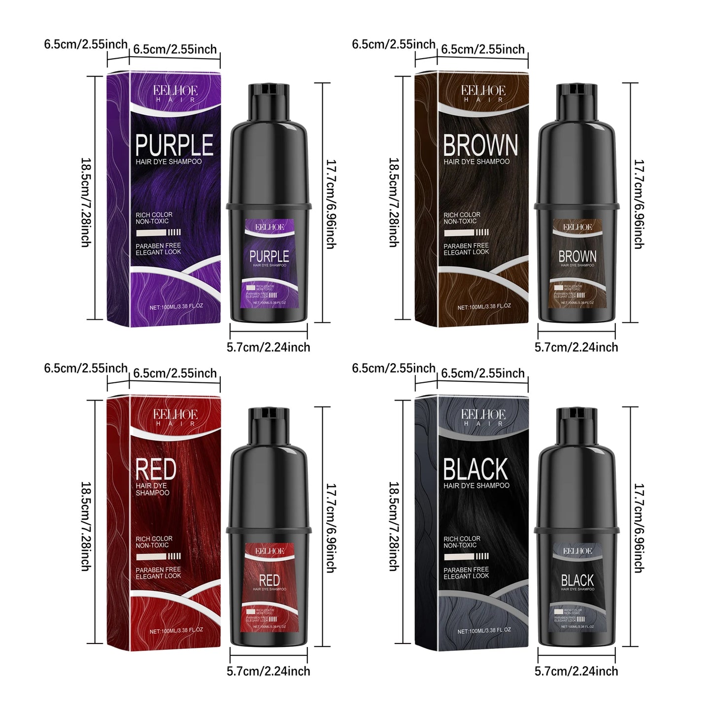 Hair Dye Shampoo Quick Hairdressing Maintain Lasting Color Effect Softening Hair Improve Gloss Herbal Essence Hair Color Shampoo