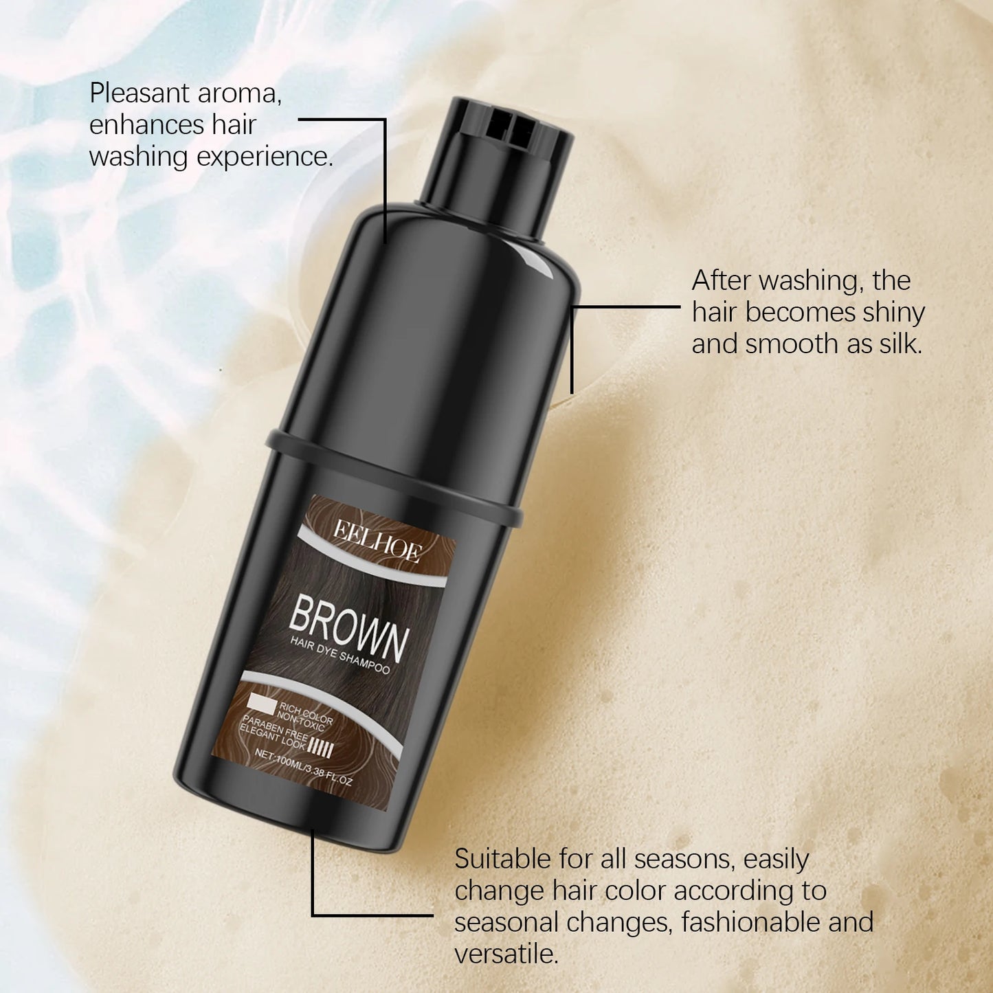 Hair Dye Shampoo Quick Hairdressing Maintain Lasting Color Effect Softening Hair Improve Gloss Herbal Essence Hair Color Shampoo