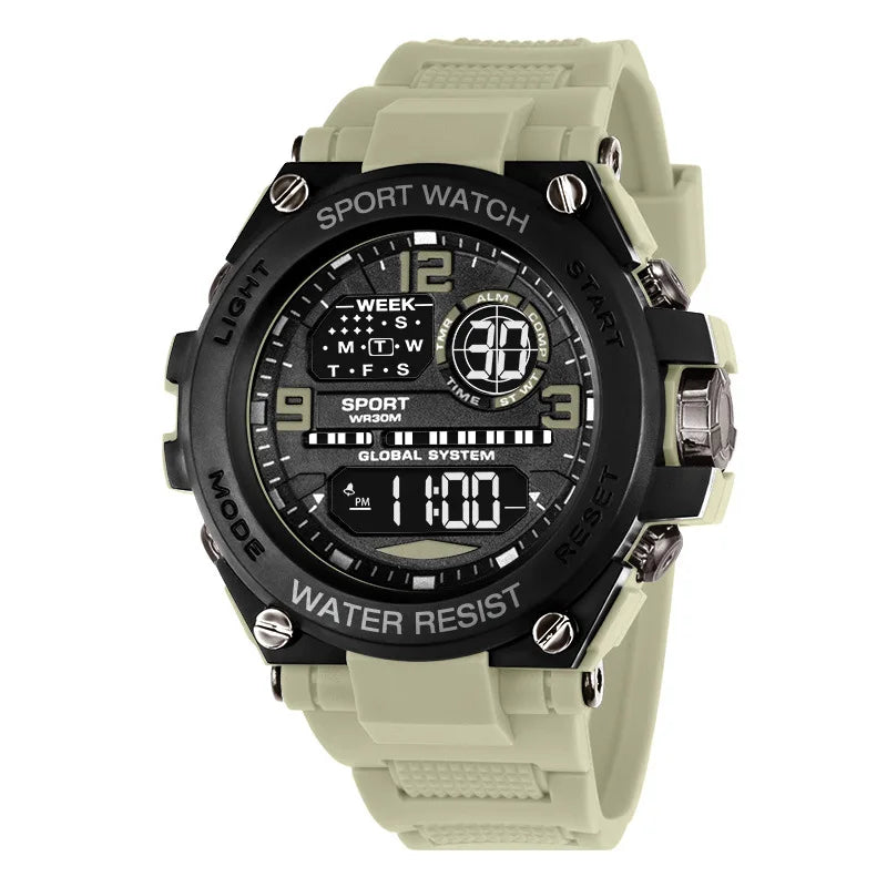 Fashion Sport Electronic Watch Waterproof Stopwatch Man Watches Luminous Alarm Clock Digital Wristwatch