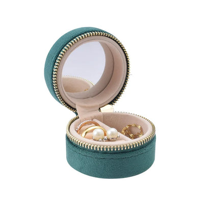 Jewelry Storage Box for Cute Girls - Ring and Accessory Box Made of Velvet, Small and Portable Jewelry Box
