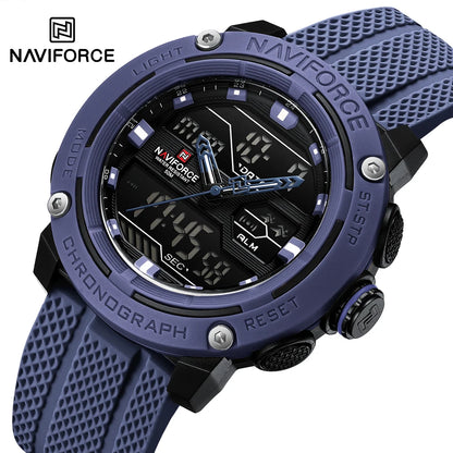 NAVIFORCE Luxury Watch Sport Waterproof Male Clock Date Digital Quartz Men Watch Double Display Wristwatch 2025 New reloj homb