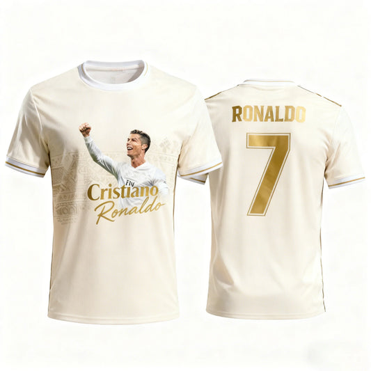 Ronaldo 7 Football Jersey ChatGPT AI Fan Edition Summer Soccer Training Tops Casual Comfortable Sportswear for Men and Children